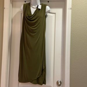 Green Tahari faux wrap dress. Size XL.